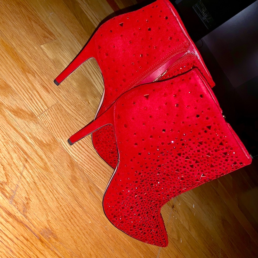 Jessica Simpson Red Ankle Boot